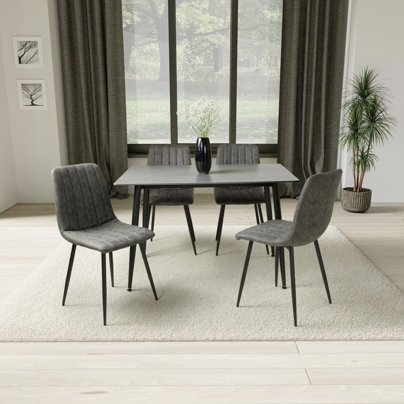 Monaco 1.2m Grey Dining Table
