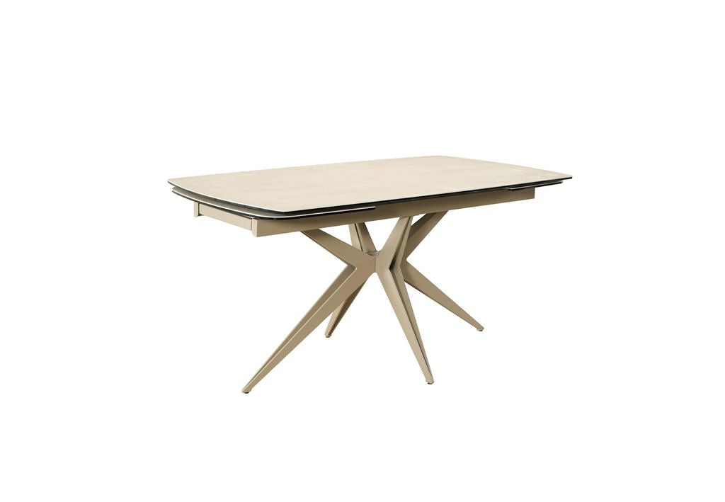 Naples Travertine Style Extending Dining Table
