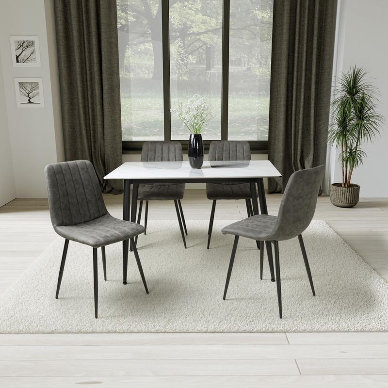 Monaco 1.6m Grey Dining Table