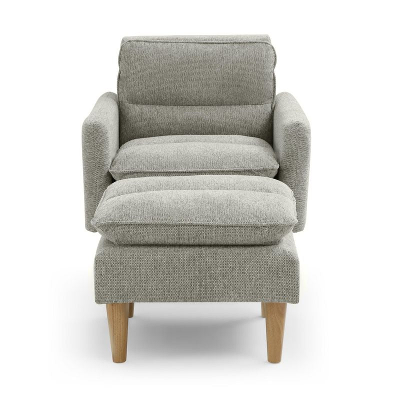 Cosy Rest Chenille Effect Natural Armchair